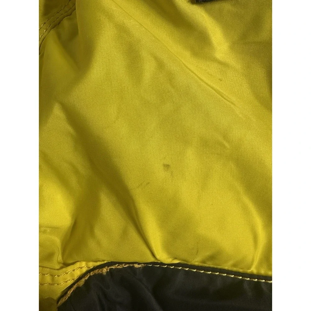 Abercrombie & Fitch Colorblock Yellow Black Backpack Zip Adjustable Strap Men